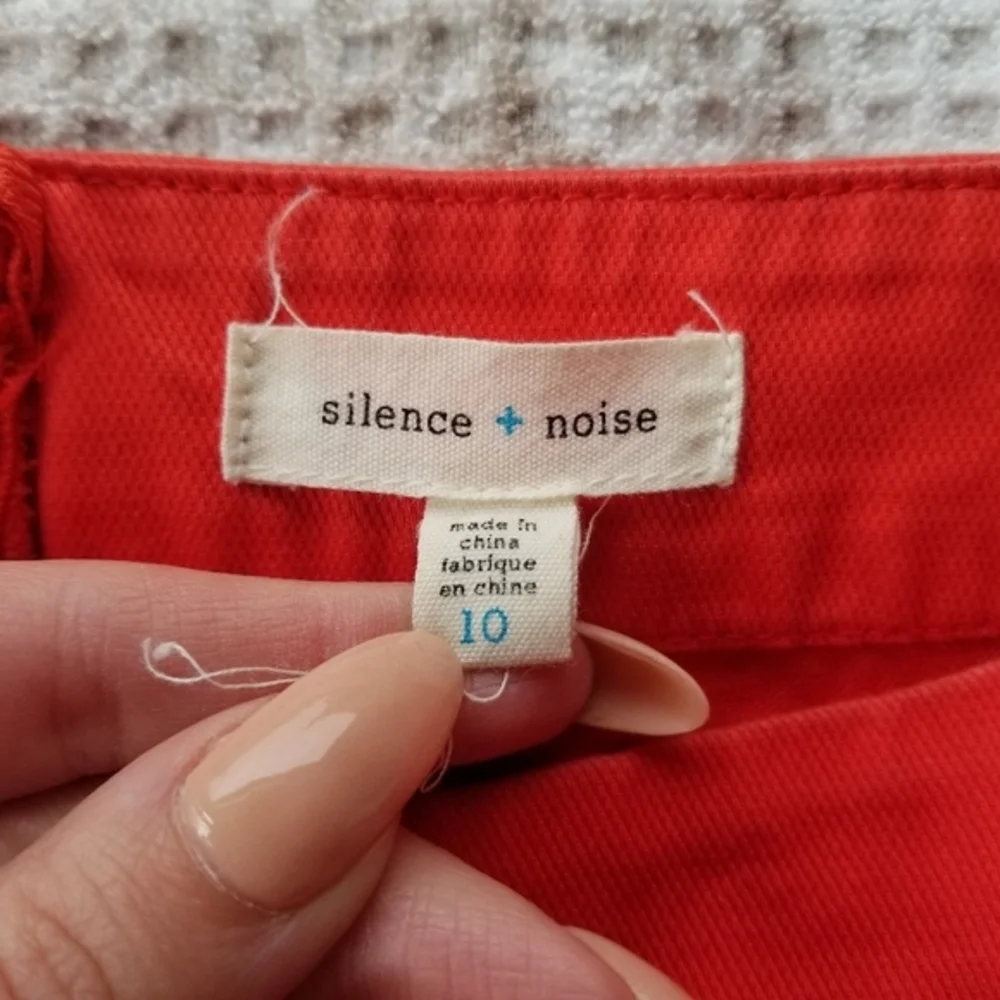 Urban Outfitters Silence + Noise High-Waisted Zip Shorts